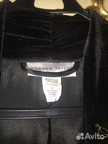 Новый черный халат Morgan Taylor XL оригинал