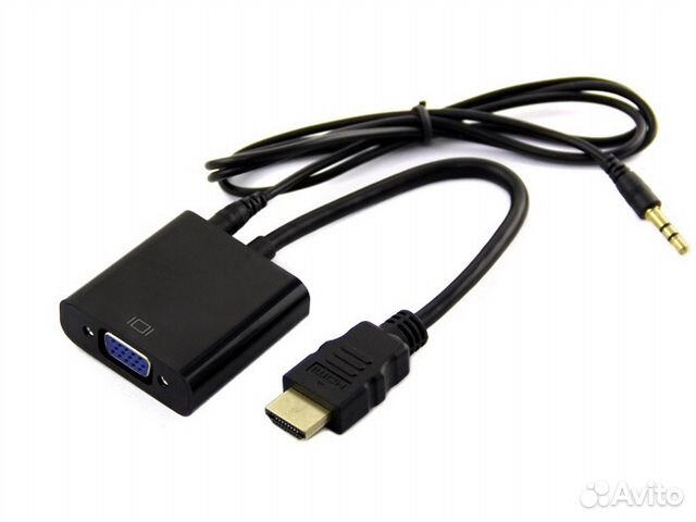 Переходник hdmi на VGA + передача звука 3.5 мм