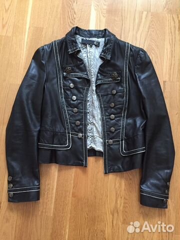 Кожаная куртка Cavalli