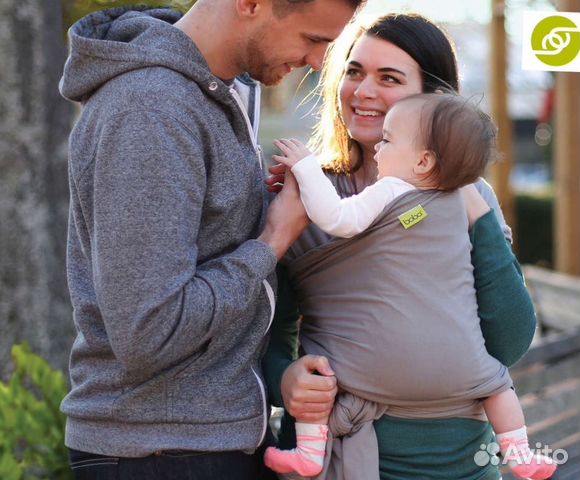 Новый слинг Boba Baby Wrap цвет серый