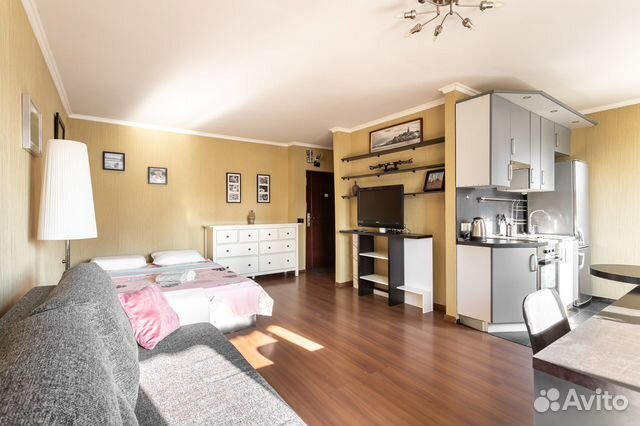 

Квартира-студия, 35 м², 2 кровати