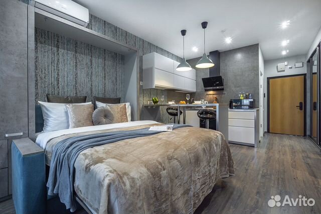 

Квартира-студия, 32 м², 1 кровать