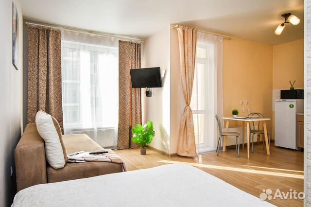 

Квартира-студия, 34 м², 2 кровати