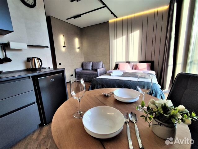 

Квартира-студия, 27 м², 2 кровати