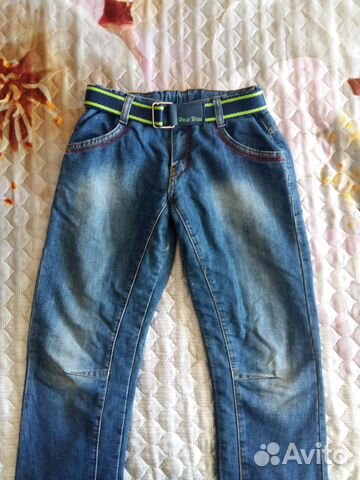 Теплые джинсы на рост 158