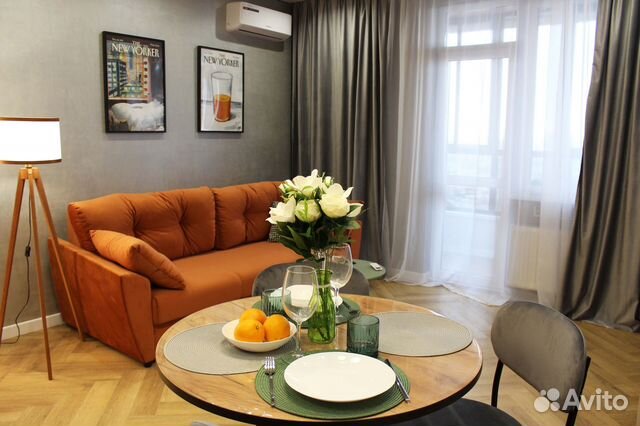 

1-к. квартира, 44 м², 2 кровати