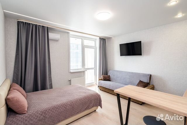 

Квартира-студия, 28 м², 2 кровати