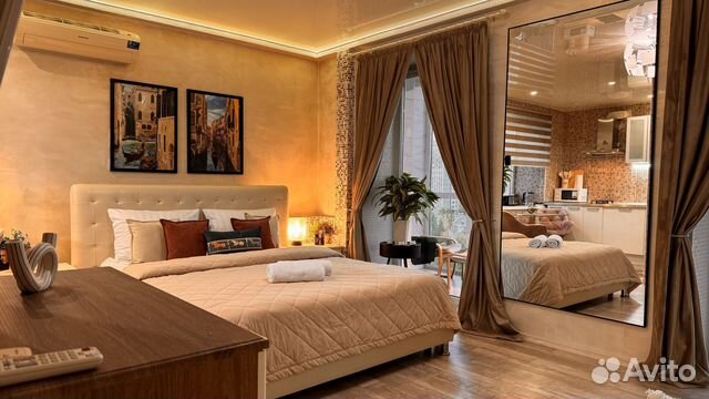 

Квартира-студия, 38 м², 2 кровати