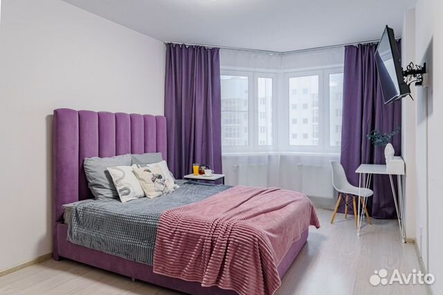 

1-к. квартира, 40 м², 2 кровати
