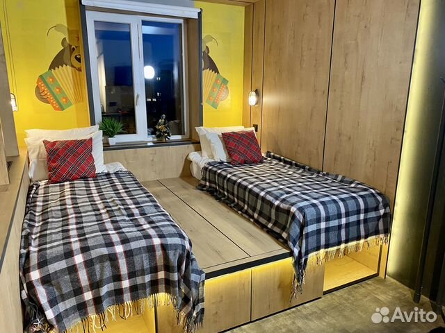 

Квартира-студия, 25 м², 2 кровати