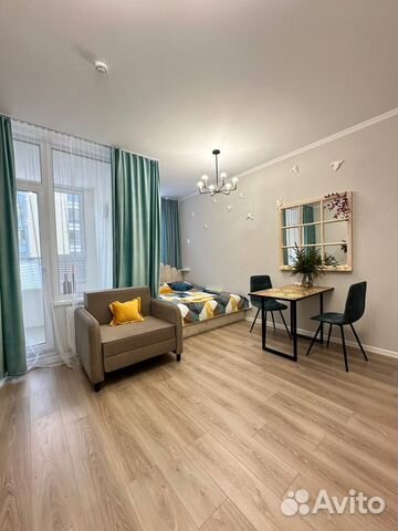 

Квартира-студия, 24 м², 2 кровати
