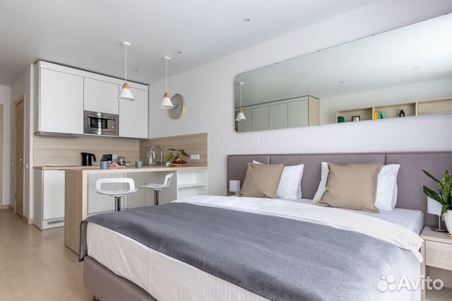 

Квартира-студия в апарт-отеле, 26 м², 1 кровать