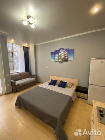

Квартира-студия, 28 м², 2 кровати