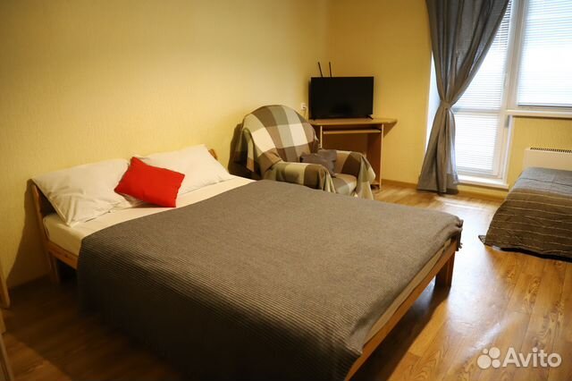 

1-к. квартира, 44 м², 3 кровати