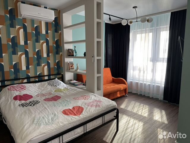 

Квартира-студия, 39 м², 3 кровати
