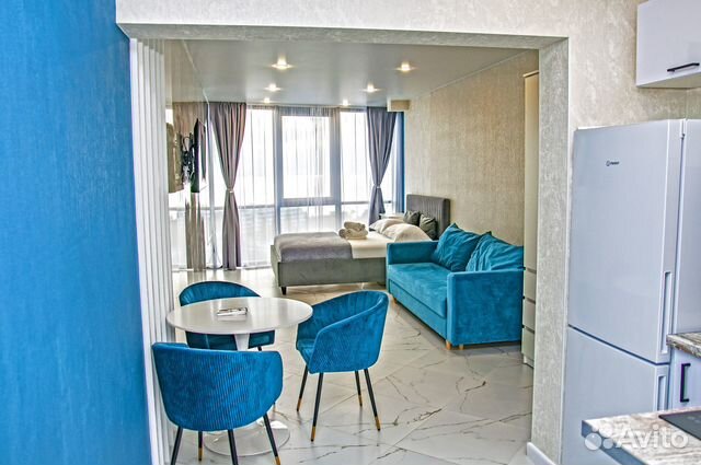 

Квартира-студия, 34 м², 2 кровати
