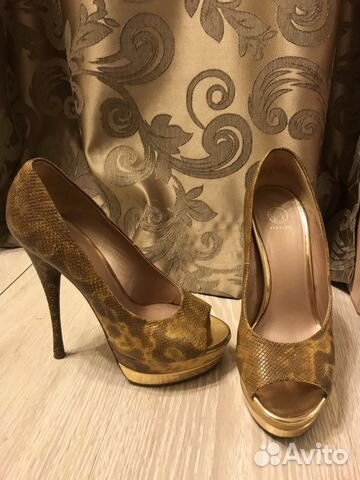 Туфли versace кожа питон оригинал новые