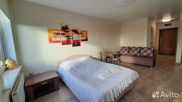

Квартира-студия, 28 м², 2 кровати