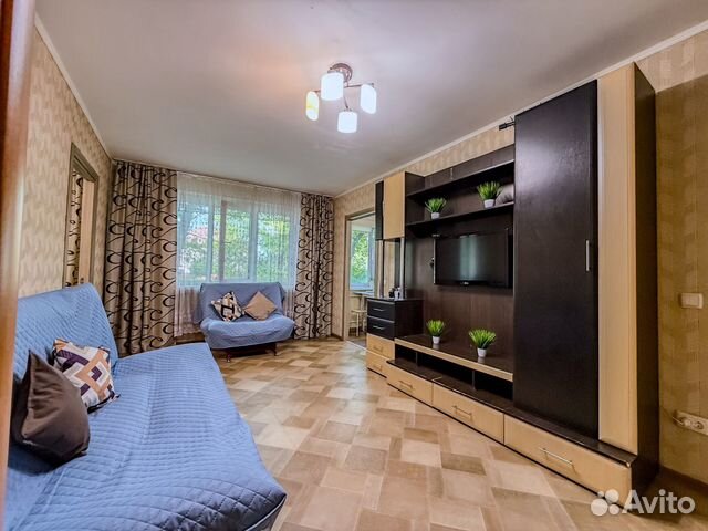 

1-к. квартира, 44 м², 3 кровати