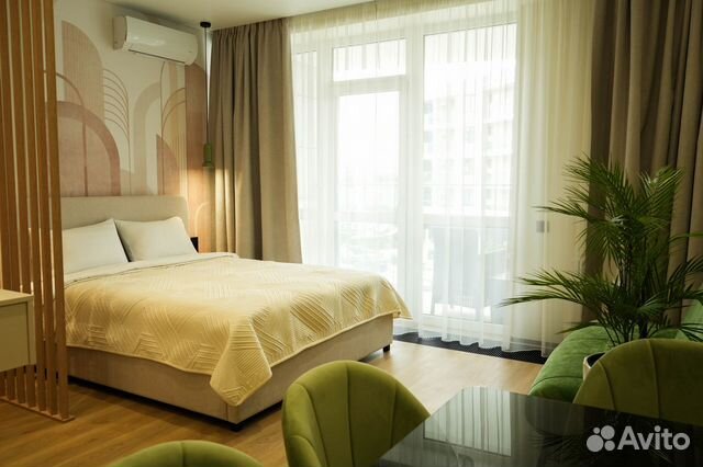 

Квартира-студия, 35 м², 2 кровати