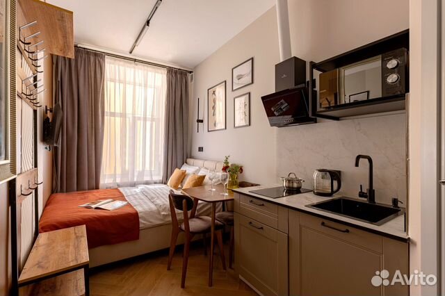 

Квартира-студия в апарт-отеле, 12 м², 1 кровать