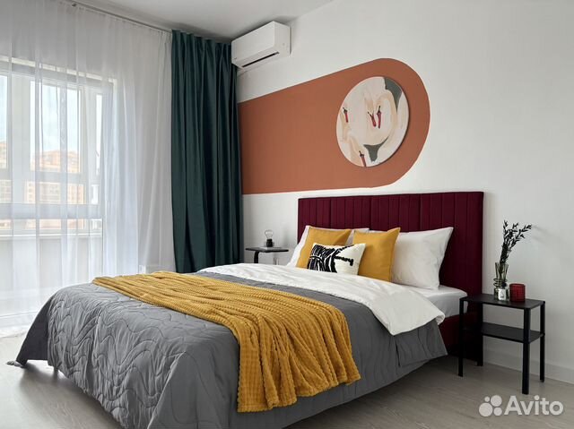 

1-к. квартира, 44 м², 2 кровати