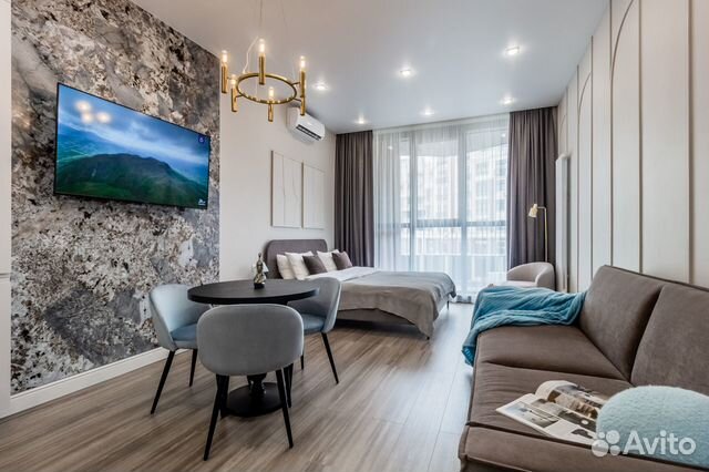 

Квартира-студия, 35 м², 2 кровати