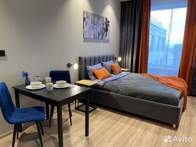 

Квартира-студия, 27 м², 2 кровати
