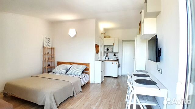 

Квартира-студия, 28 м², 2 кровати