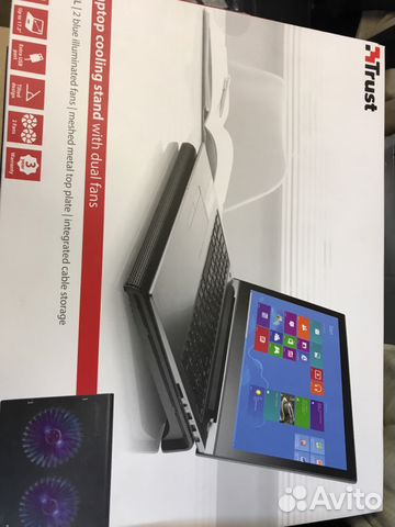 Охлаждение ноутбука подставка 2 вентилятора + подс