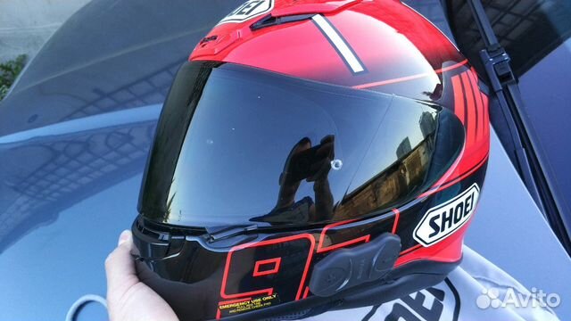 Шлем shoei NXR Marquez L и гарнитура sena smh10r купить в Санкт-Петербурге  | Запчасти | Авито