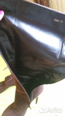 Сапоги демисезонные. Натуральная замша