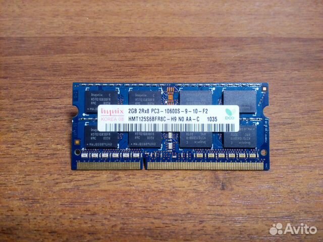 Hynix 2GB PC3-10600 DDR3 Память для ноутбука