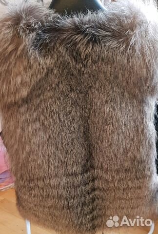Меховой жилет из чернобурки