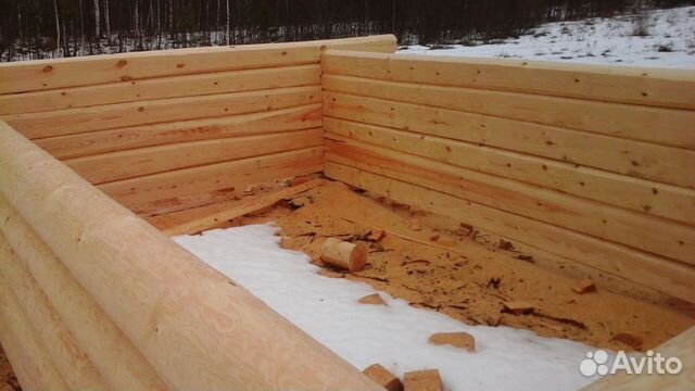 Сруб дома 6x7 из зимнего леса без посредников Сруб дома 6x7 из зимнего леса без посредников