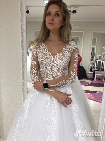 Свадебное платье пышное
