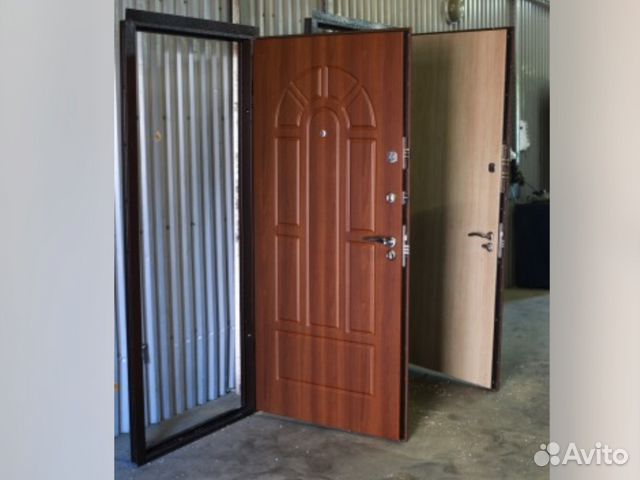 Стальная дверь с мдф и порошковым покрытием