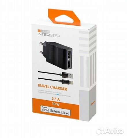 Фирменная Зарядное для iPad (2 USB 2.1A) + кабель