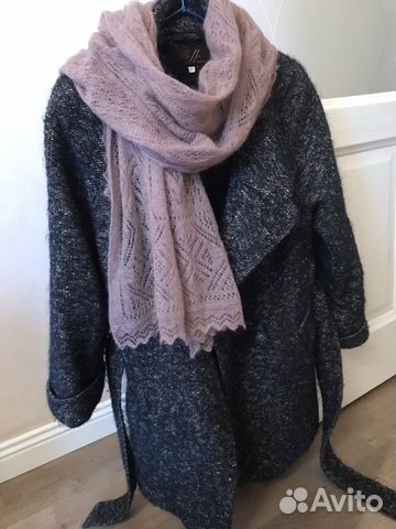 Зимнее пальто шерсть, альпака