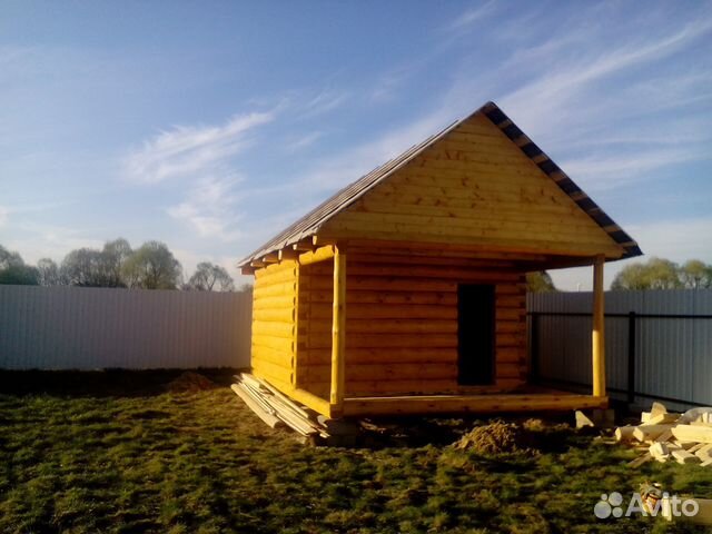 Сруб бани/дома 4х5м +2 вынос под открытую веранду Сруб бани/дома 4х5м +2 вынос под открытую веранду