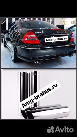 Brabus насадки на выхлоп Mercedes E class W211