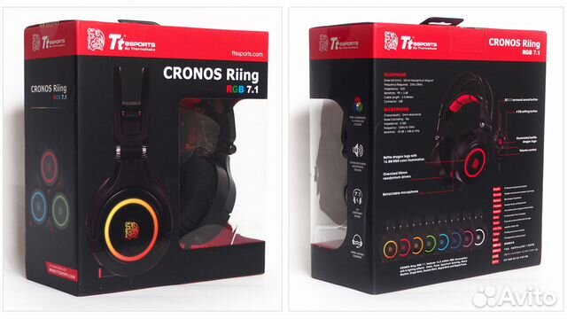 Игровая гарнитура Tt esports Cronos Riing RGB 7.1