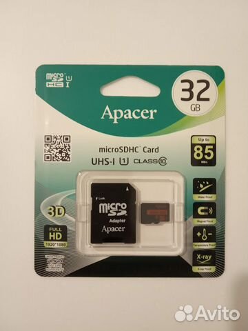 Apacer 32GB micro sdhc class 10 UHS-I