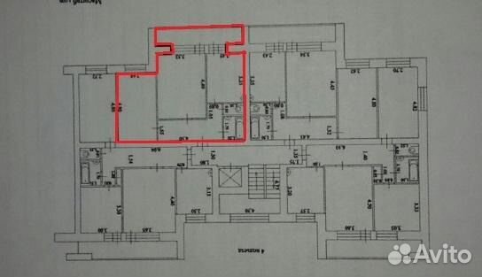 2-к квартира, 50 м², 8/9 эт.