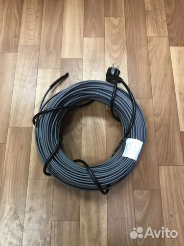 Греющий кабель снаружи трубы 50м, готовый комплект
