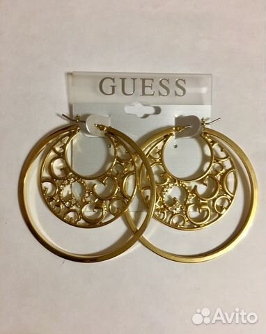Серьги разные новые Guess