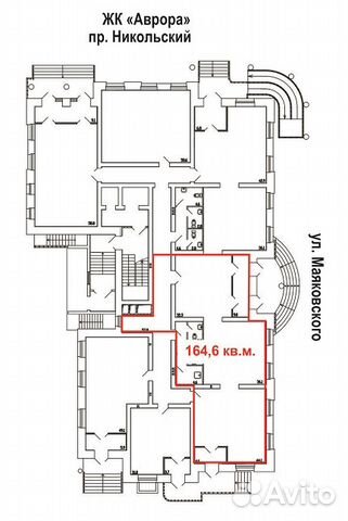 Помещение свободного назначения, 164.6 м²