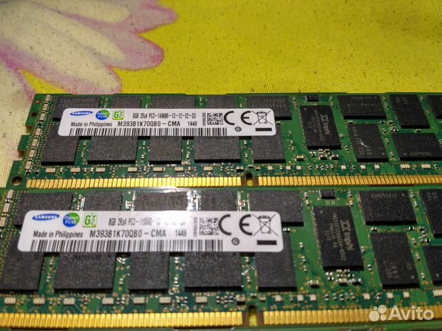 SAMSUNG DDR3 ECC REG 32Gb (4*8Gb) 1866Mhz