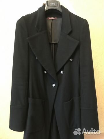 Стильное шерстяное пальто-фрак Guess (S-M)