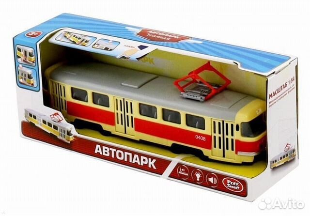 Инерционная игрушка трамвай и троллейбус,звук,свет Инерционная игрушка трамвай и троллейбус,звук,свет